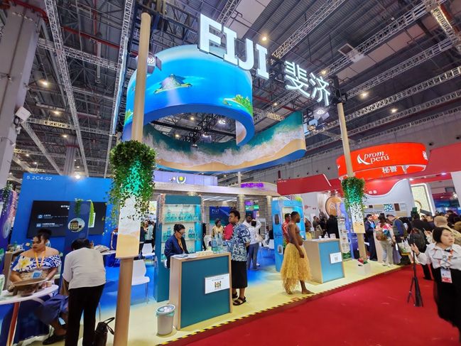 斐济国家馆。（文内配图摄影/第一财经记者钱小岩）